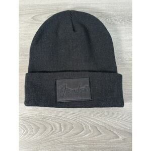 Fender‎ Patched Black Unisex Beanie Cap- EUC